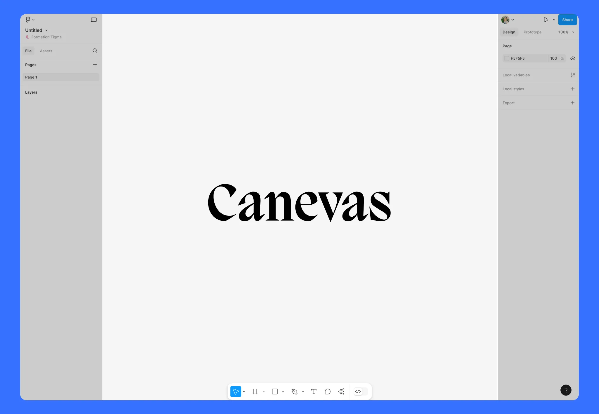 Qu'est-ce que le Canevas dans Figma
