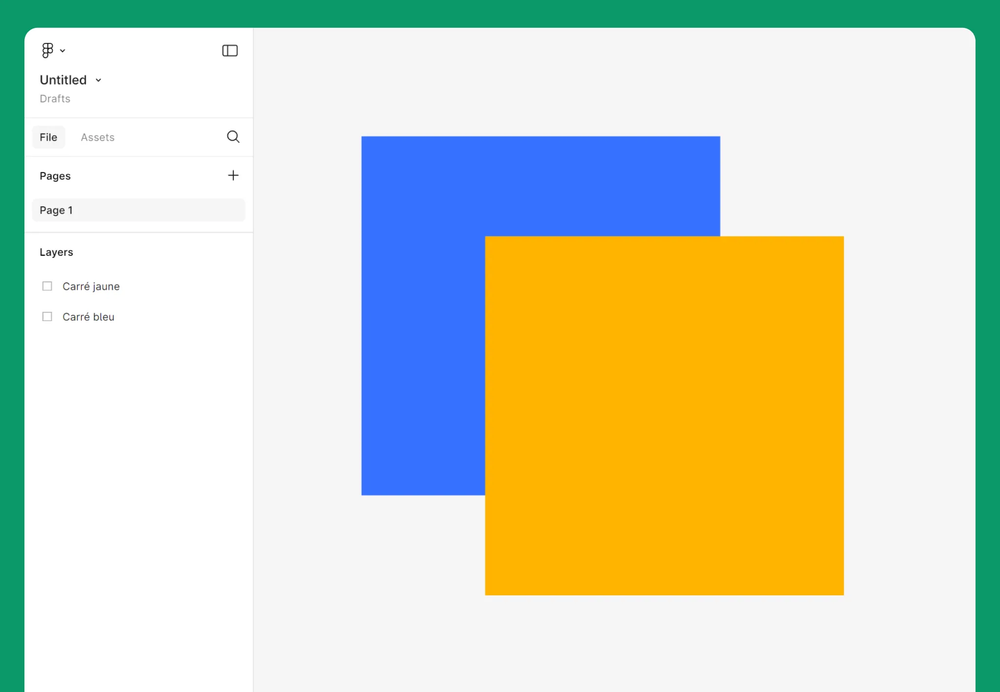 Ordre des calques dans Figma