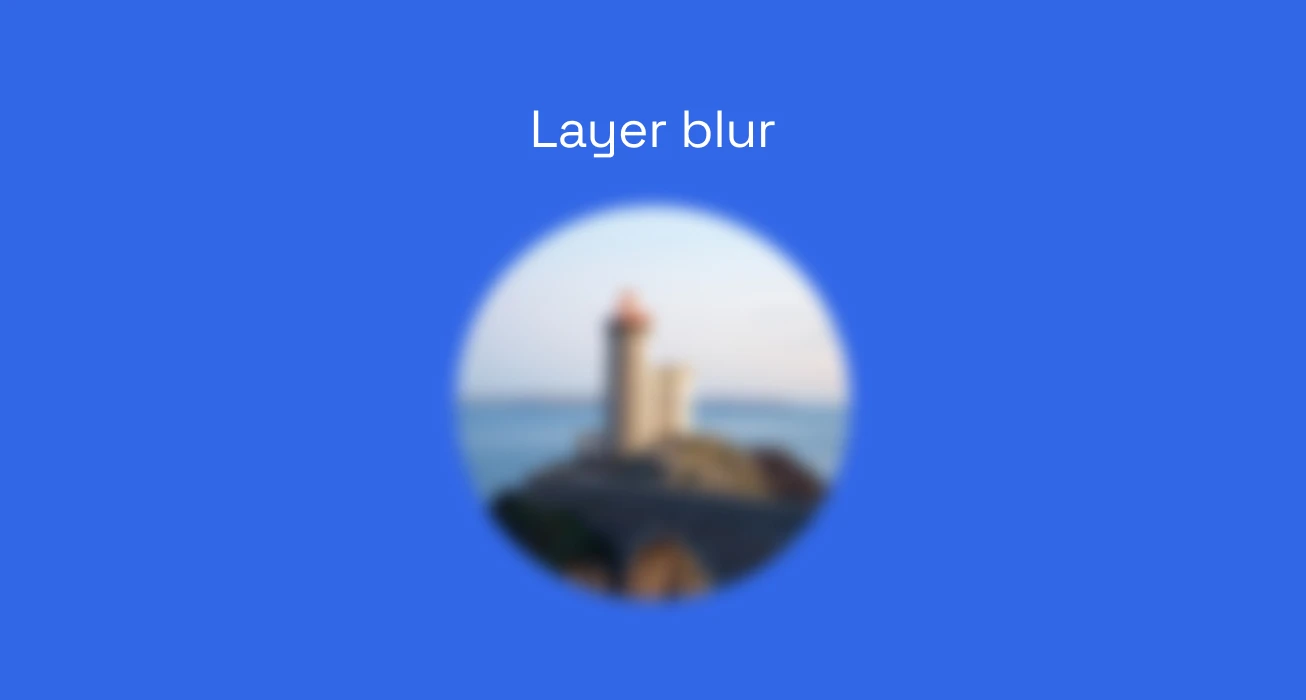 Layer blur - Figma