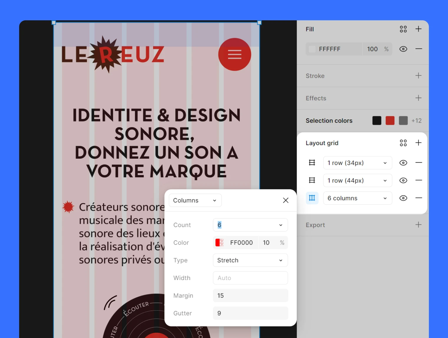 Utiliser les grilles - Figma