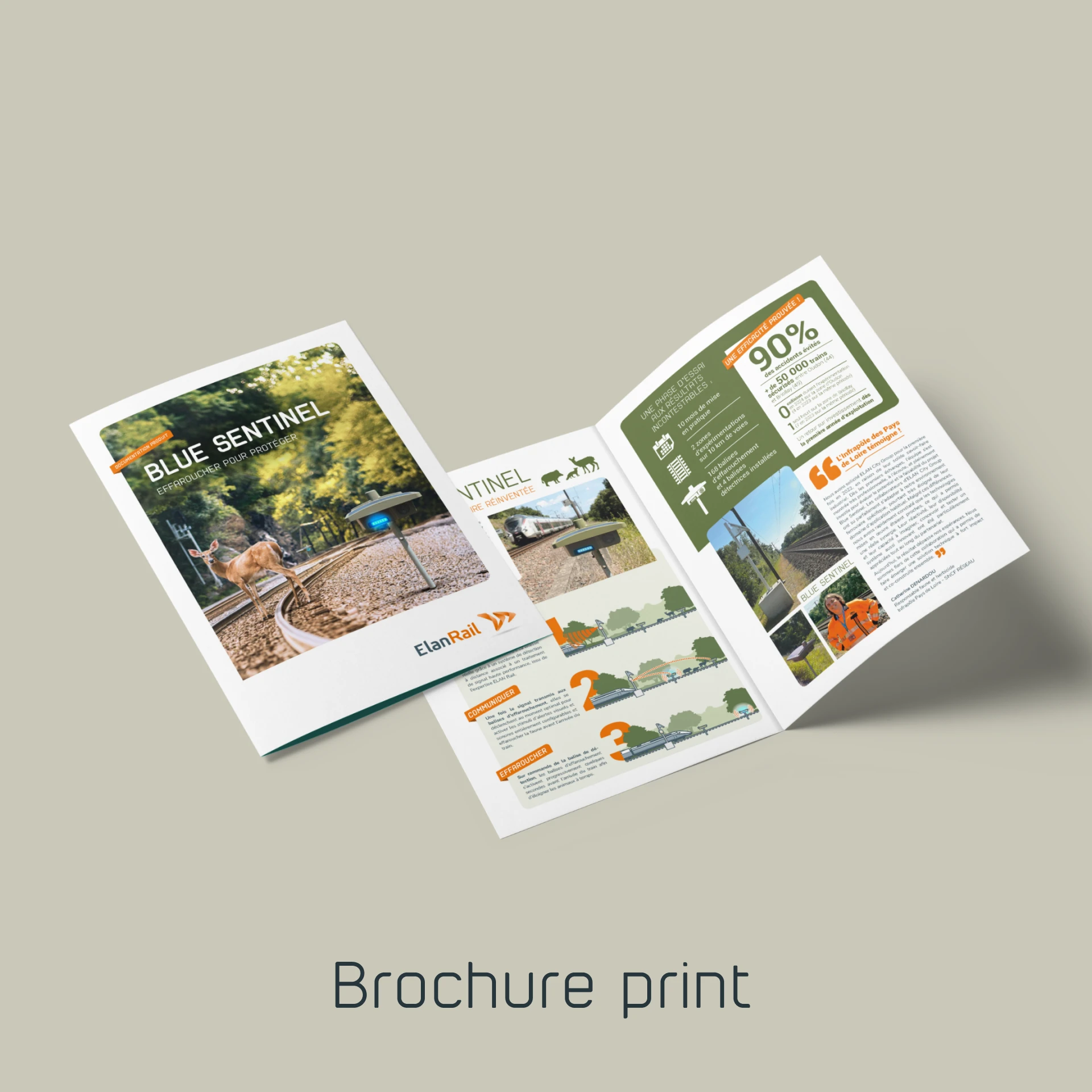 Brochure ElanRail ayant servi de base à la conception du site web