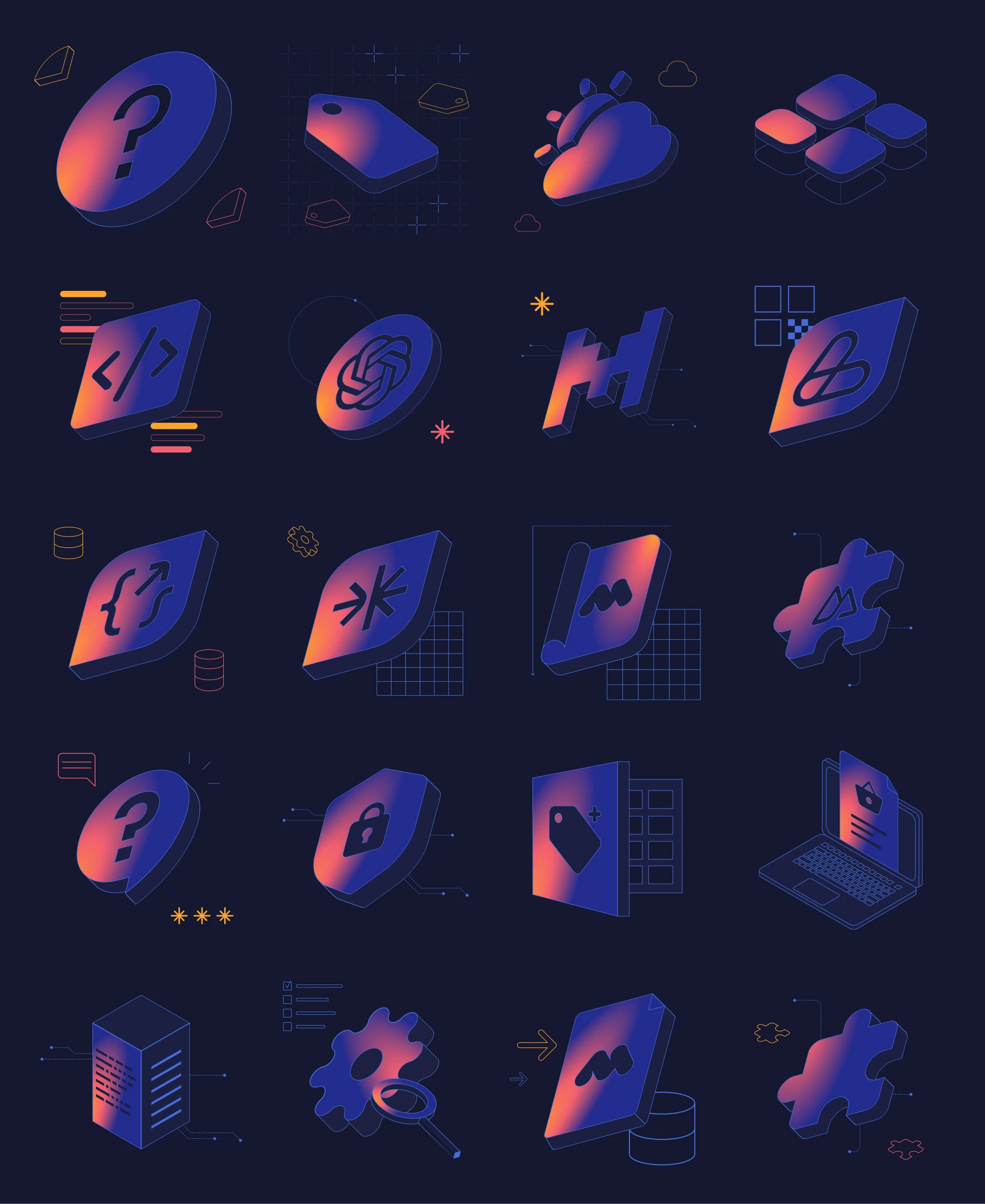 Openmost illustrations dégradé