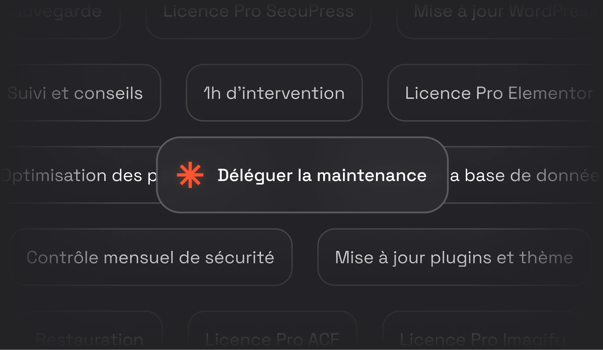maintenance WordPress Elementor