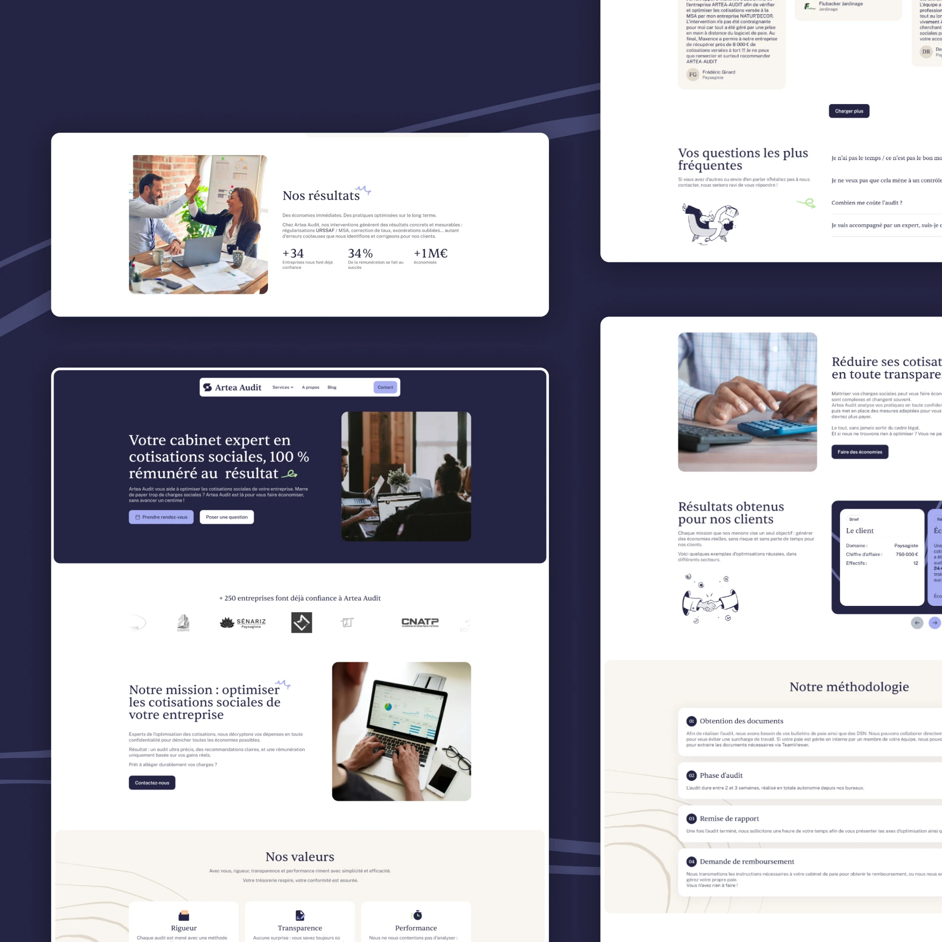 Artea Audit création site web WordPress Elementor - illustrations par https://www.notioly.com/