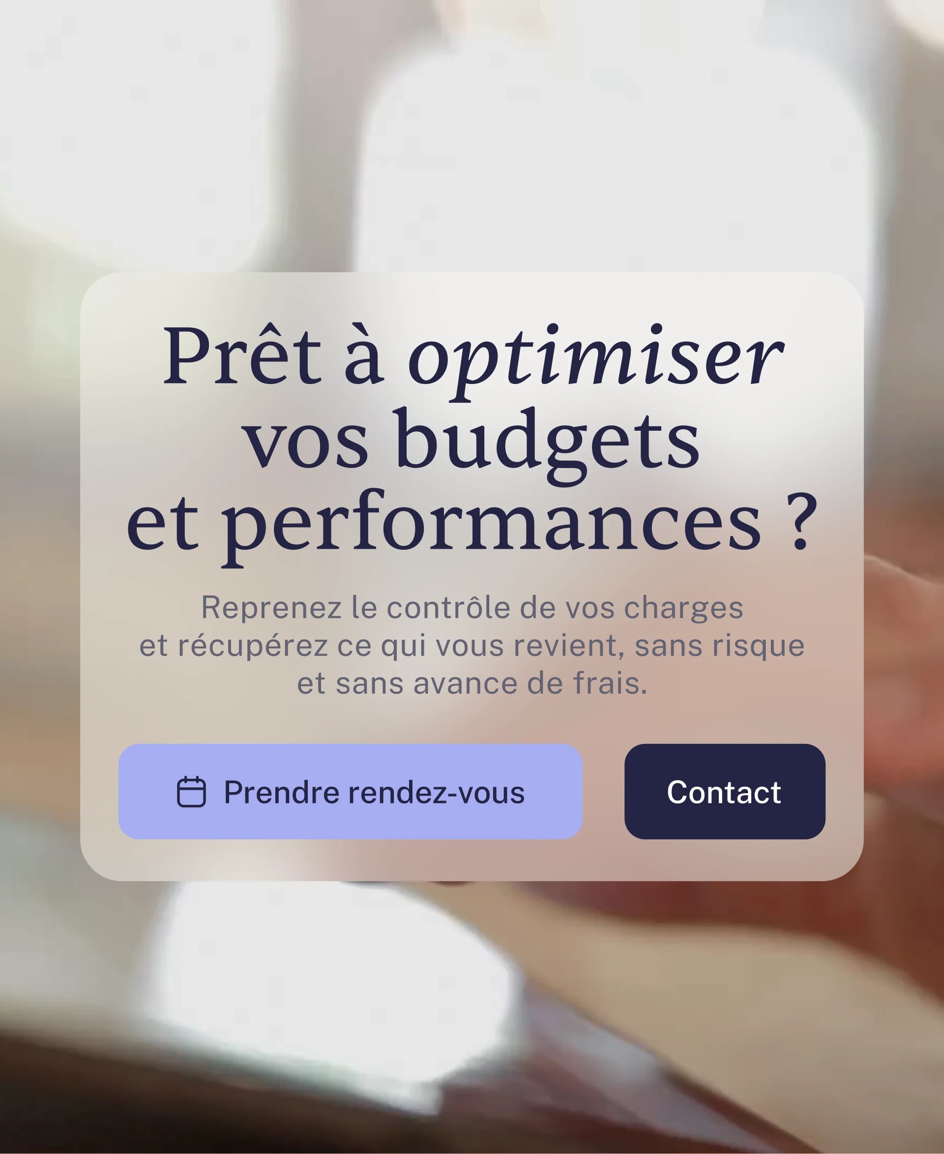 Artea Audit CTA site web blur