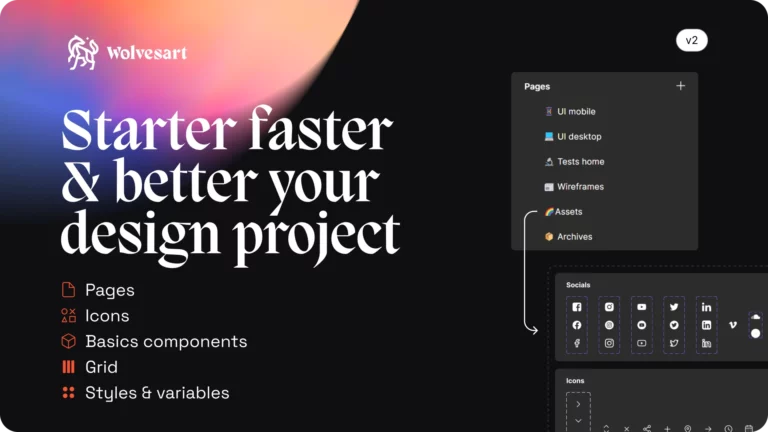 Visuel du fichier Figma Project Starter