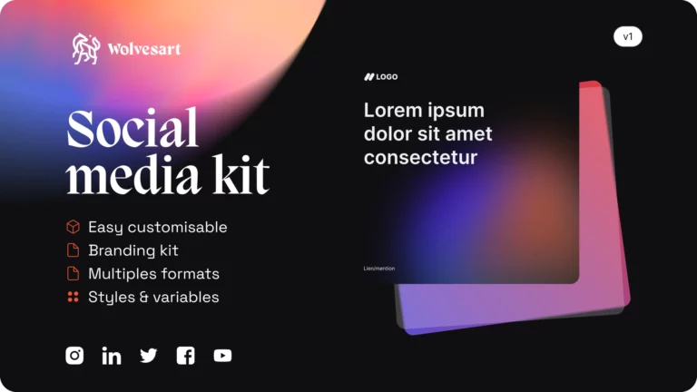 Visuel du fichier Figma Social media kit